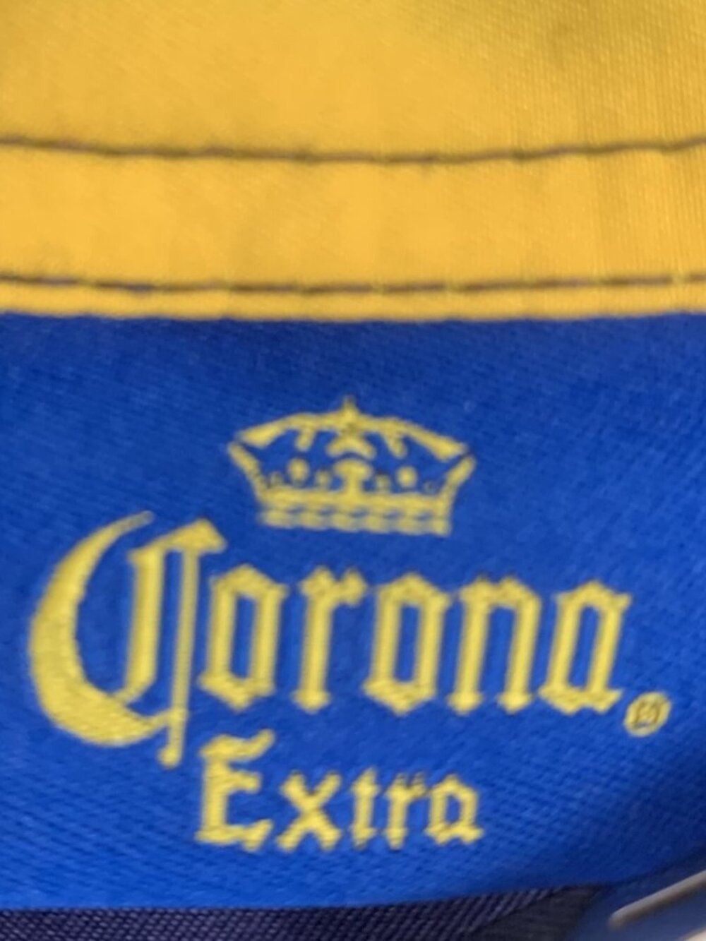 Corona Extra Swimsuit Men's Board Shorts size 38 Navy Blue / Yellow / White - Picture 7 of 9